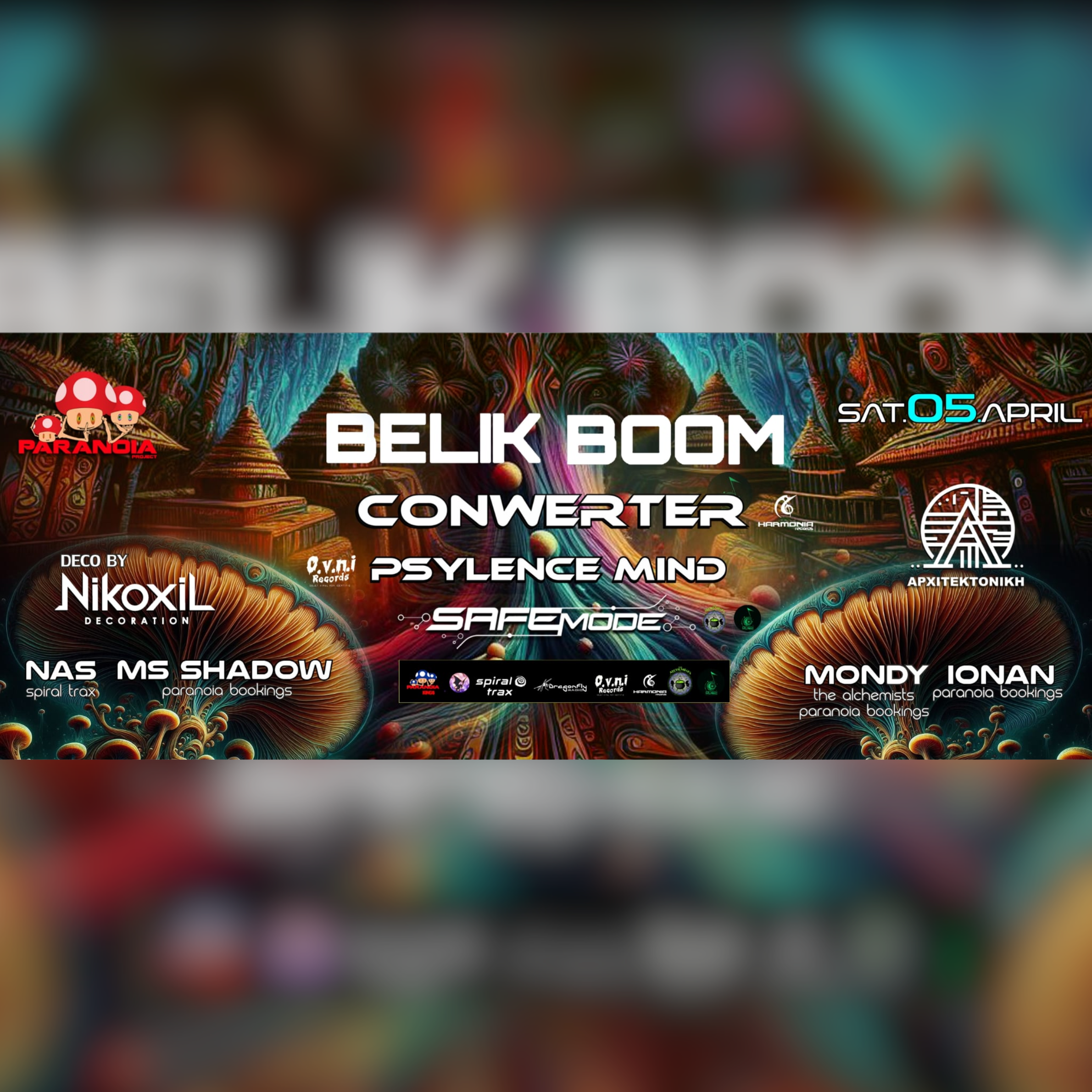 Belik Boom // Conwerter // Psylence Mind // Paranoia Project